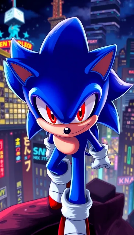 sonic with red eyes