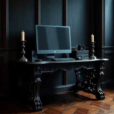 gothic computer desk