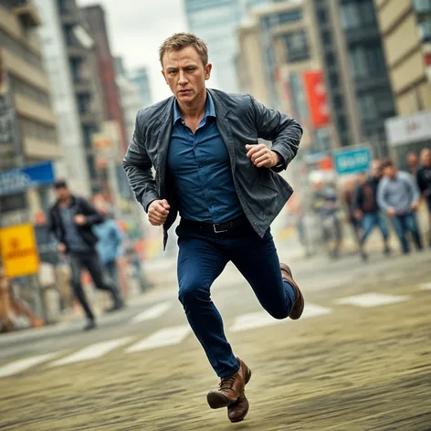 daniel craig qui court