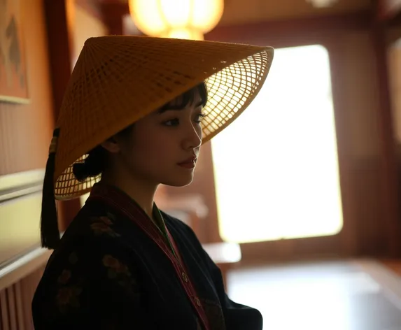 asian straw hat