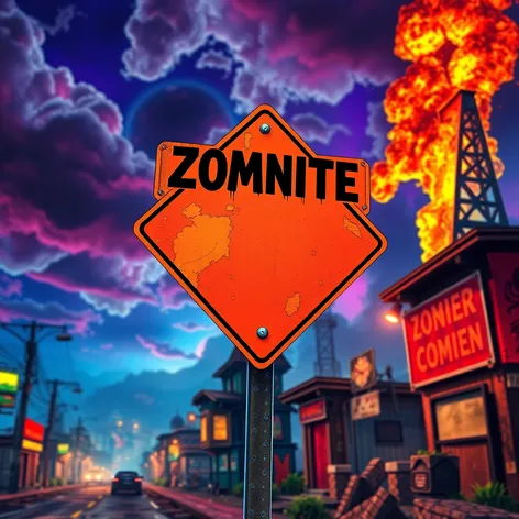 zombie road signs fortnite