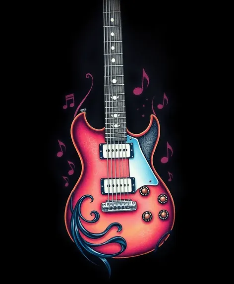 guitar tattoo