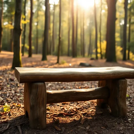 log bench