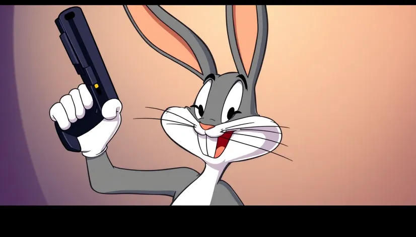 bugs bunny holding gun