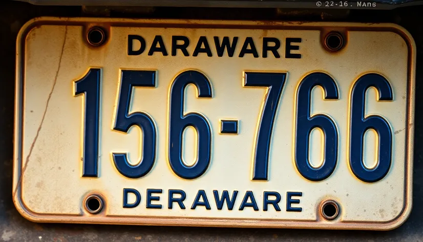 delaware license plate