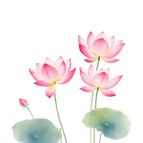 lotus watercolor painting