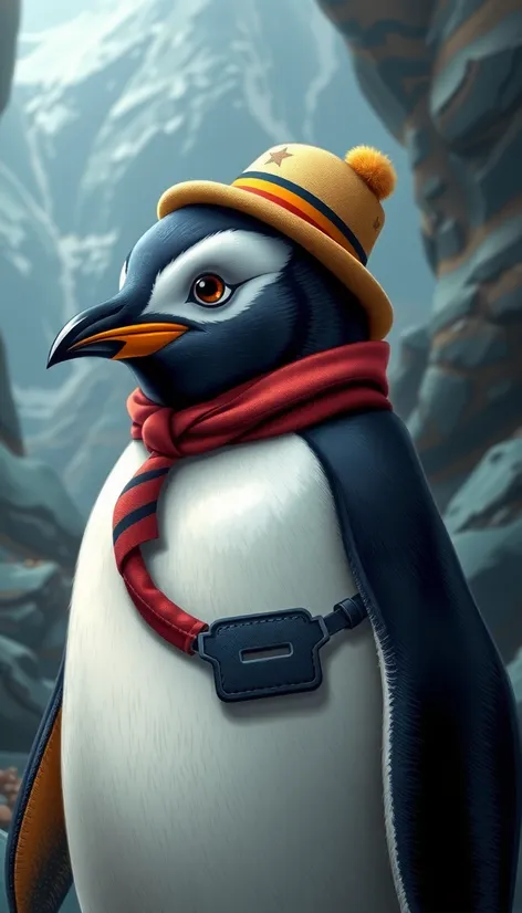 anthropomorphic penguin