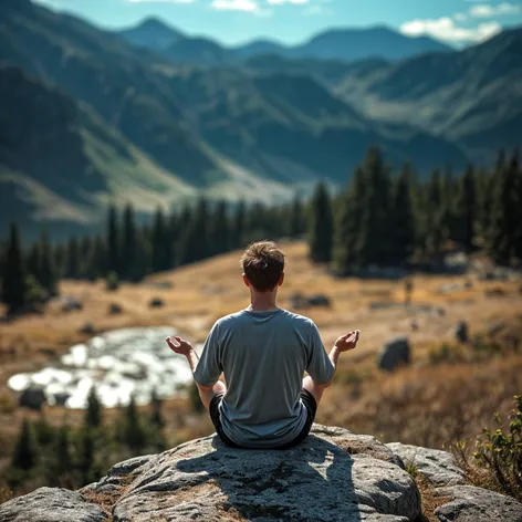 person meditating