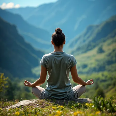 person meditating