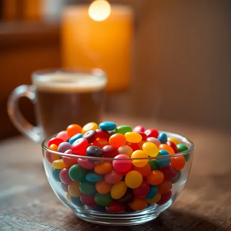 candy bowl coffee glass