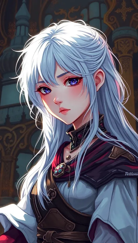 girl with white hair