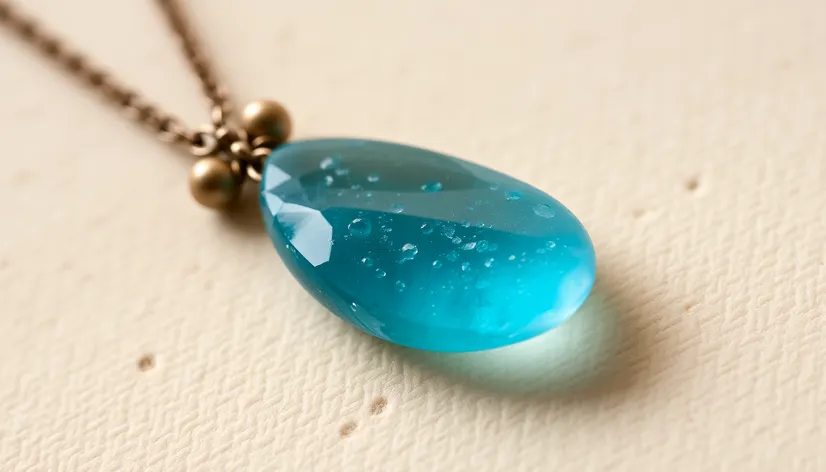 natural mined aquamarine necklace