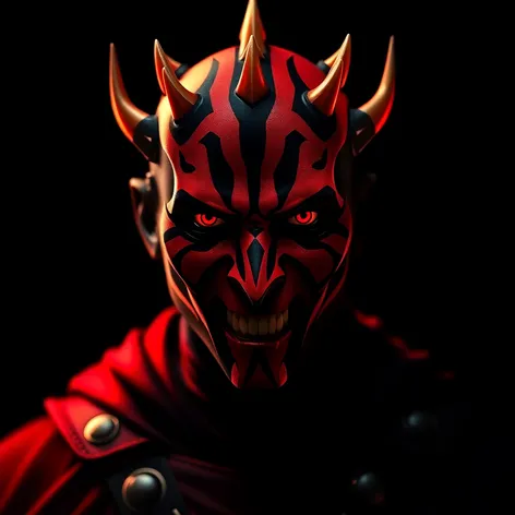 darth maul smiling