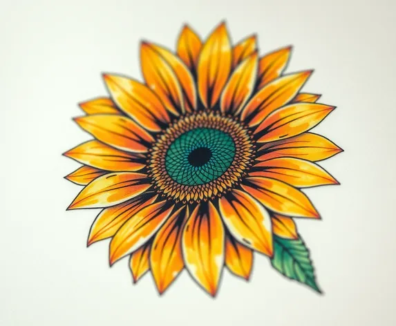 sunflower tattoo design