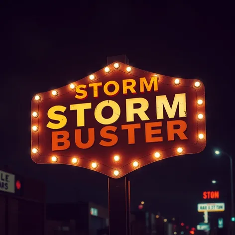 storm buster sign postere