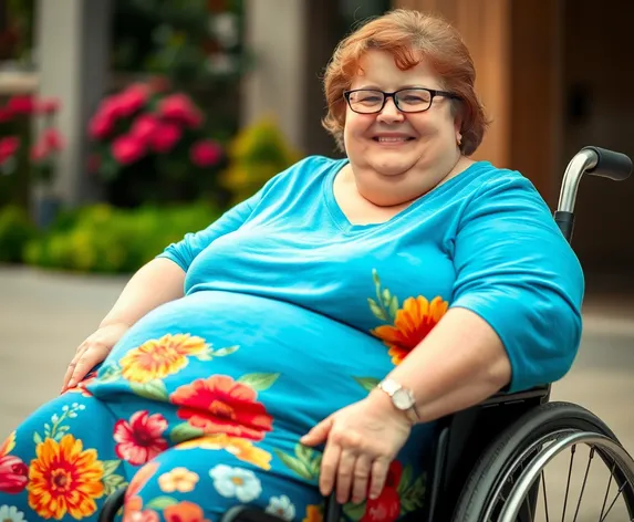 fat lady in wheelchair