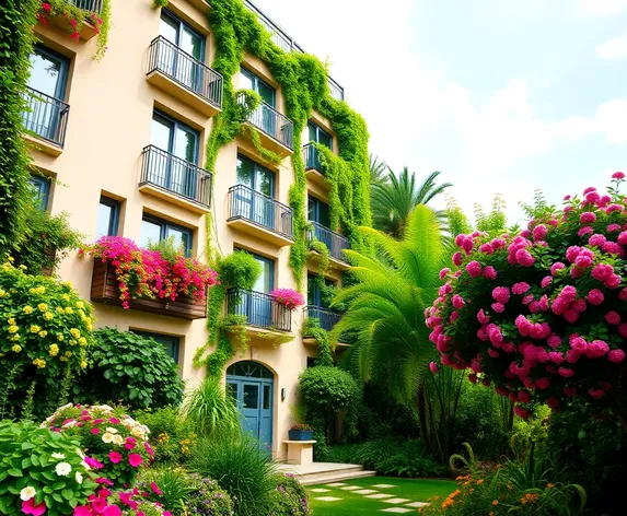 garden style apartment building