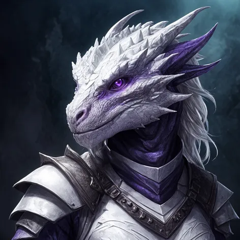 White dragonborn , female