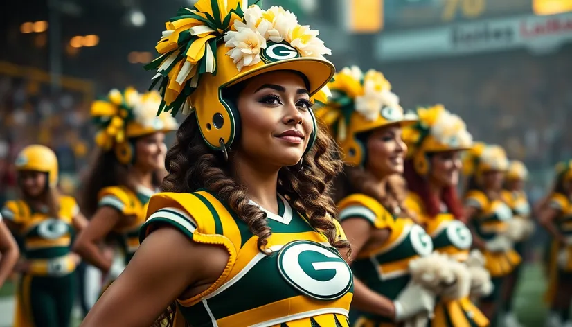 green bay cheerleader costume