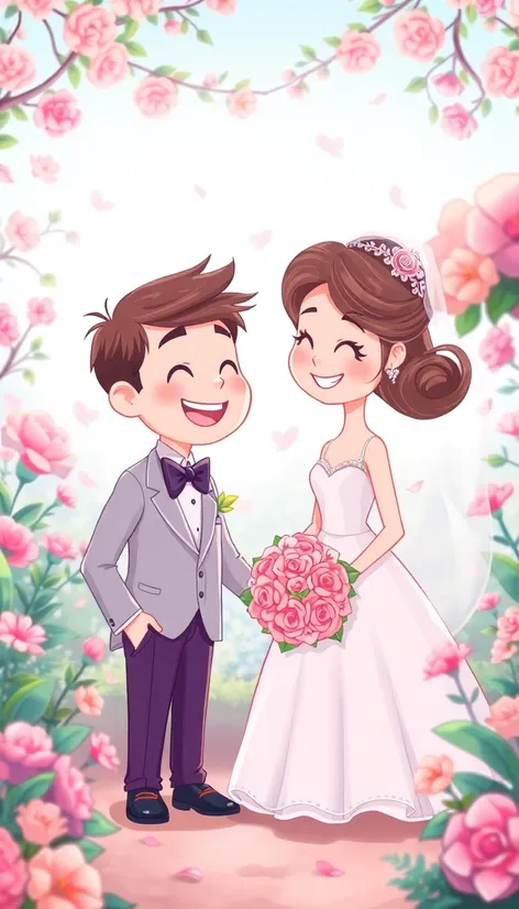 imagen boda cartoon