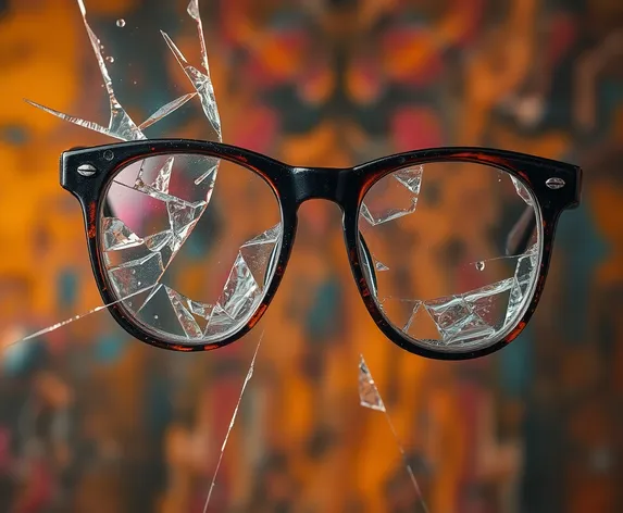 broken glasses