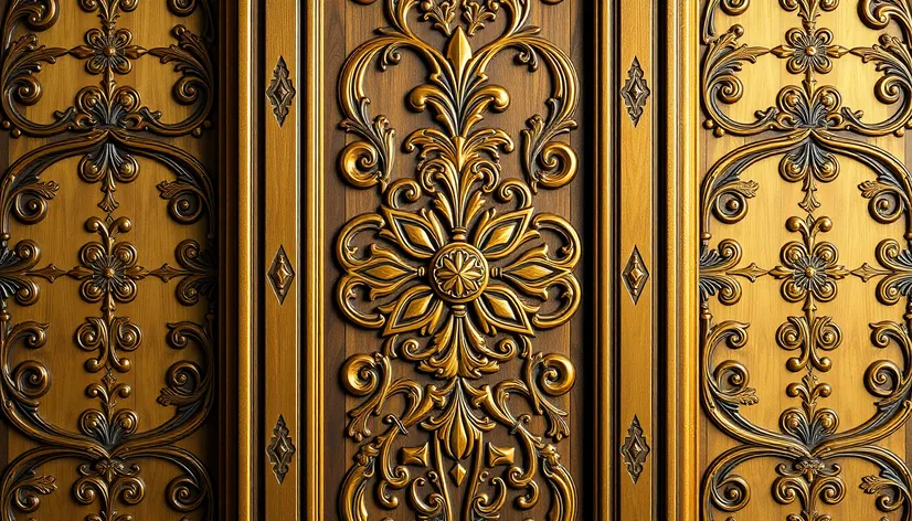 art deco door veener