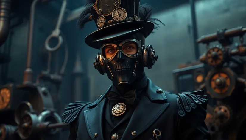 black steampunk costume