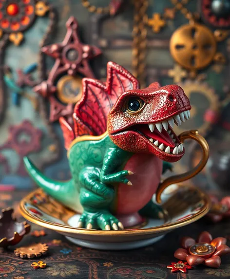 dinosore tea cup