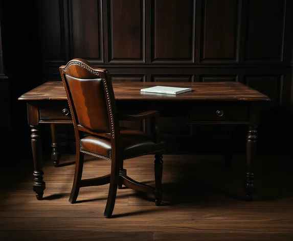 dark wood desk