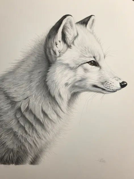 arctic fox drawing