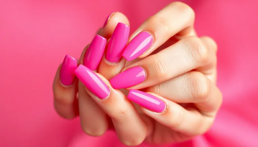 pink acrylic nail designs