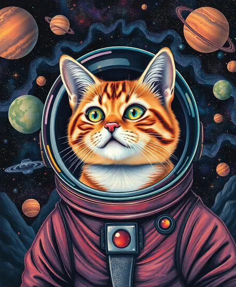 cat in a space