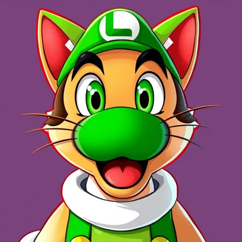 luigi in cat suit