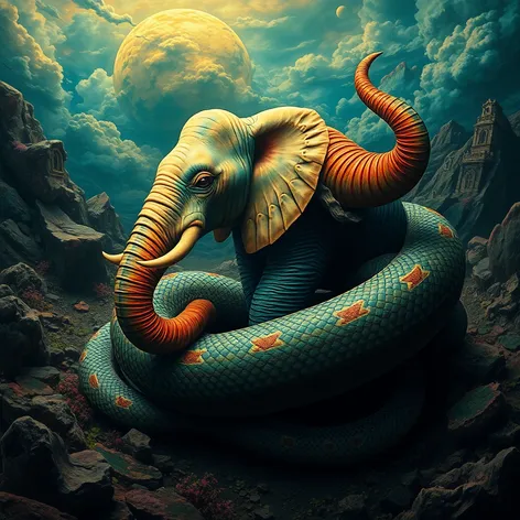 elephant in snake