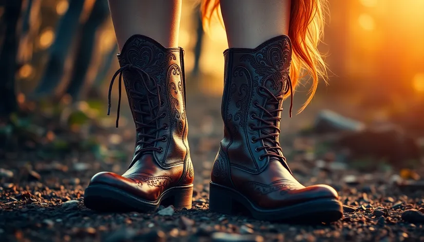 redhead ladies boots