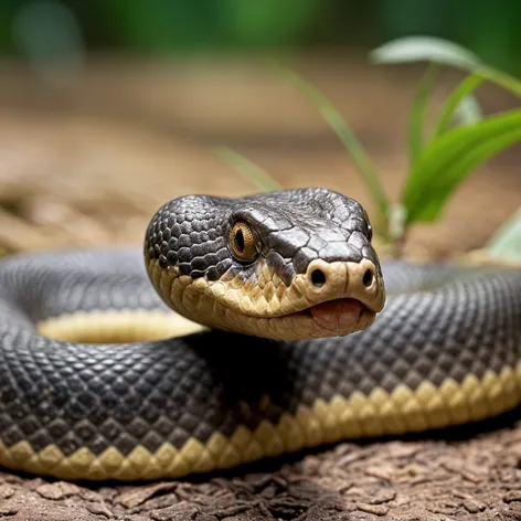 snake smiling evily