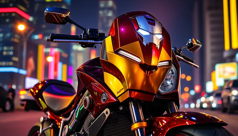 motorcycle iron man armor