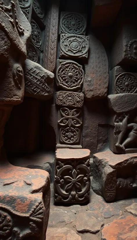 stone carvings: