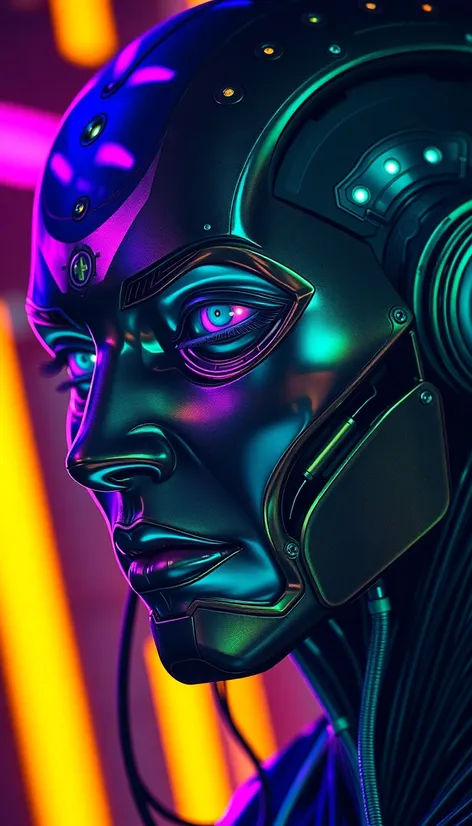 cyberpunk face lines