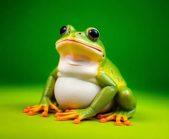 fat frog sitting