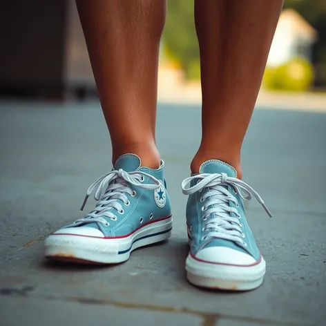 tanned converse