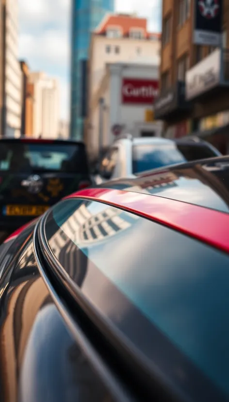 stripe across car