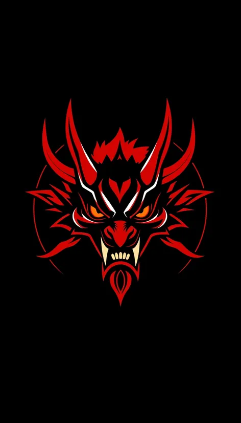 japanese demon logo