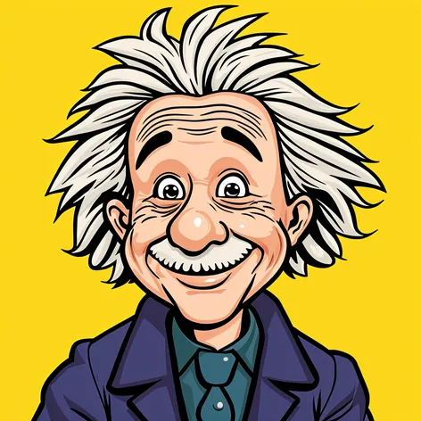 albert einstein cartoon