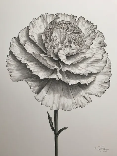 carnation drawing