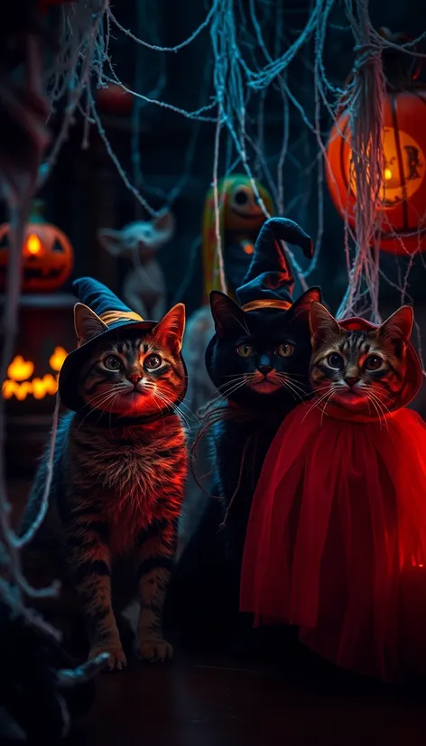 cats in halloween