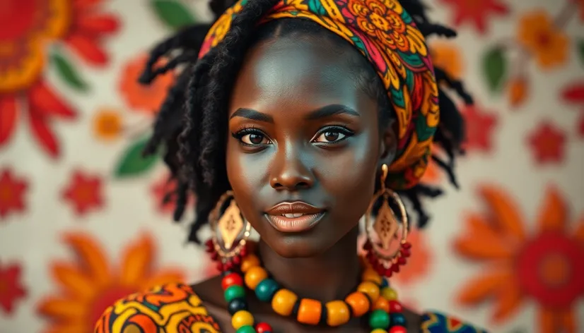 beautiful dark skin female