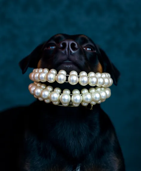 pearl dog collar