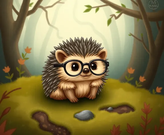 little woodland hedgehog with