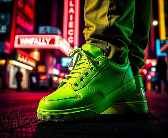 lime green sneakers